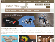 Tablet Screenshot of cowboy-store.com
